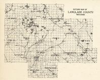 Langlade County Outline, Wisconsin State Atlas 1930c